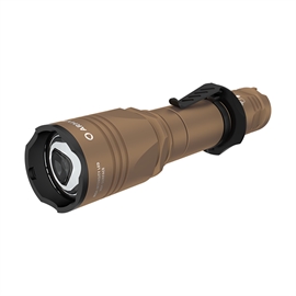 Armytek Dobermann Pro Tactical ficklampa, varmt ljus, 1400 lm, sandfärgad
